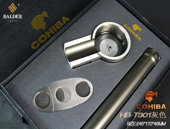 

COHIBA Lighters & Smoking Accessories,Cigar Accessories,metal Cigar Cutter,Cigar scissors,cigar lighter,Men's gift