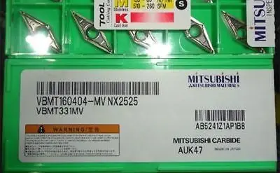 

NEW in box M+ VBMT160404-MV NX2525 VBMT331MV Carbide Inserts 10PCS/#xh01