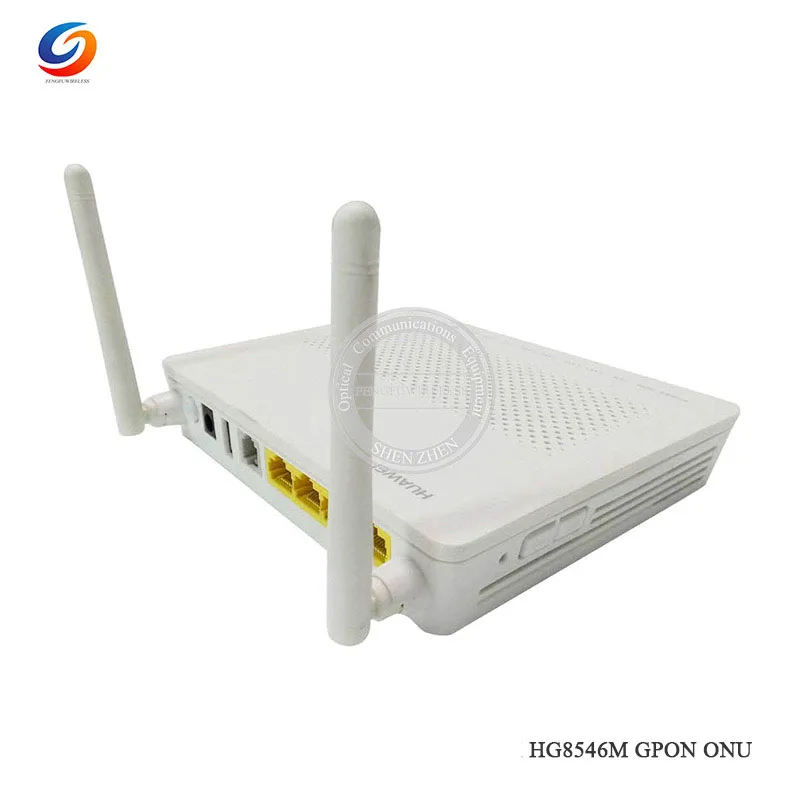 10 шт. HW используется HG8546M GPON терминал ONU, режим HGU Route, 1GE порт+ 3FE порт+ 1 телефон+ wifi, Gpon ONT