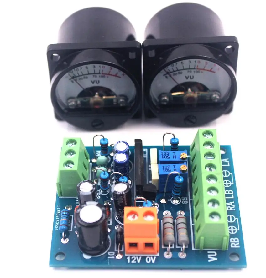 

2pcs Panel VU Audio Level indicator Music spectrum with driver board For Amplifier Speakers