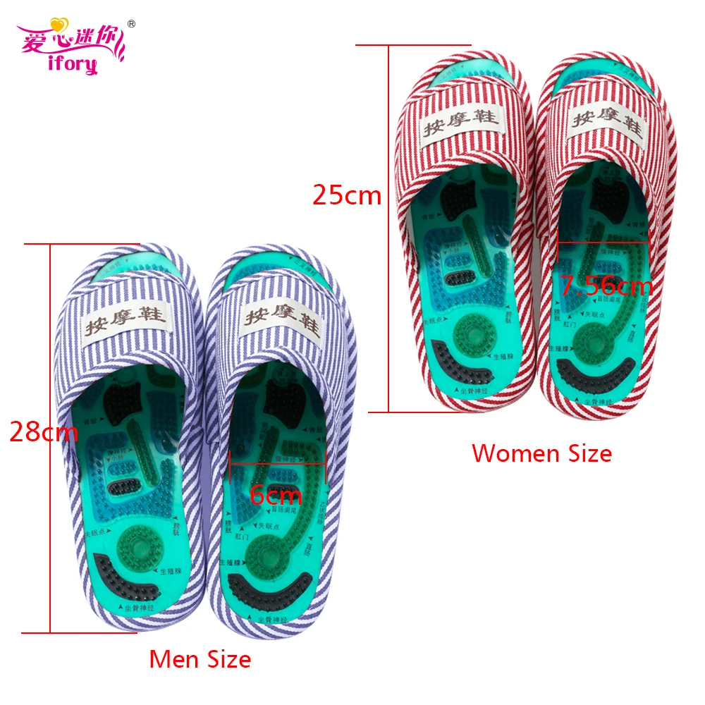 IFORY Foot Massage Slippers Health Shoe Promote Blood Circulation