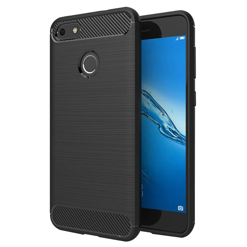 

P9Lite mini Case For Huawei P9 Lite Mini 5.0" Carbon Fiber Anti-drop Soft Silicon Phone Case Cover for Huawei P9 Lite Mini