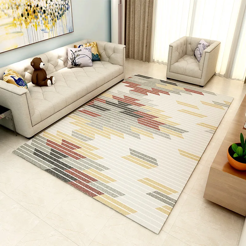 

Modern Simple Nordic Style Carpet Living Room Tea Table Sofa Carpet Machine Washable Children Crawling Mat living room rug