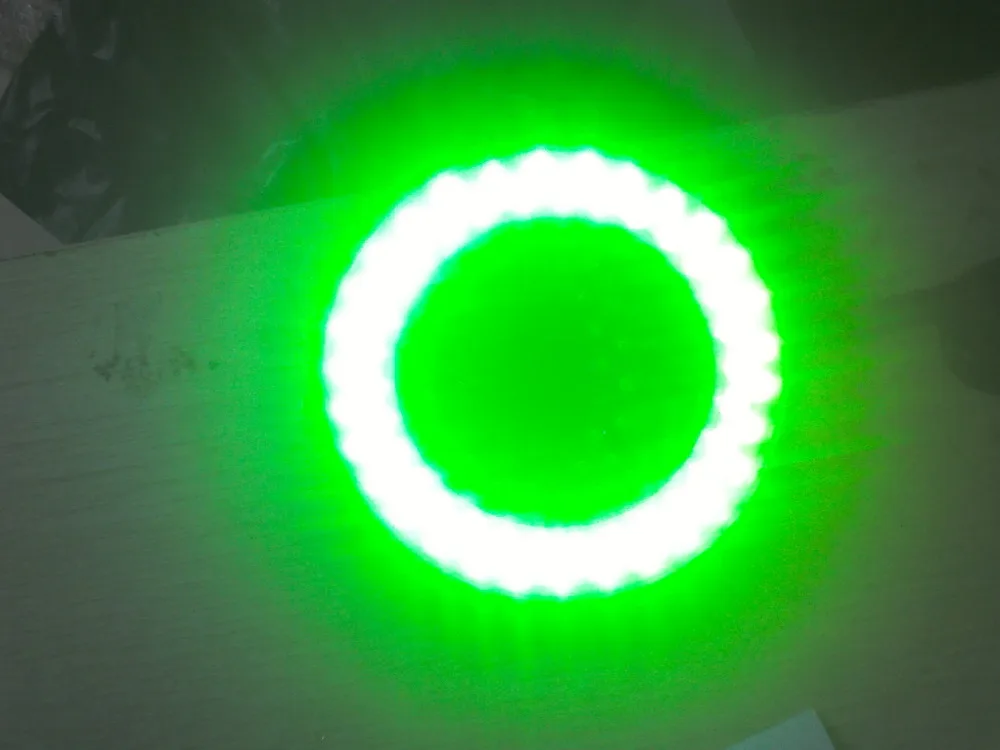 

60 Led Ring Lamp Green Microscope Light Source Stereo Biological Zoom Stereo Microscope Illuminated Accessory 220V/110V Adapter