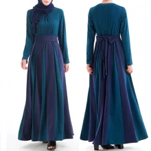 Полосатая абайя, кафтан мусульманский хиджаб платье Jilbab Caftan Рамадан Турция одежда из Дубая для женщин Elbise турецкие вечерние мусульманская одежда