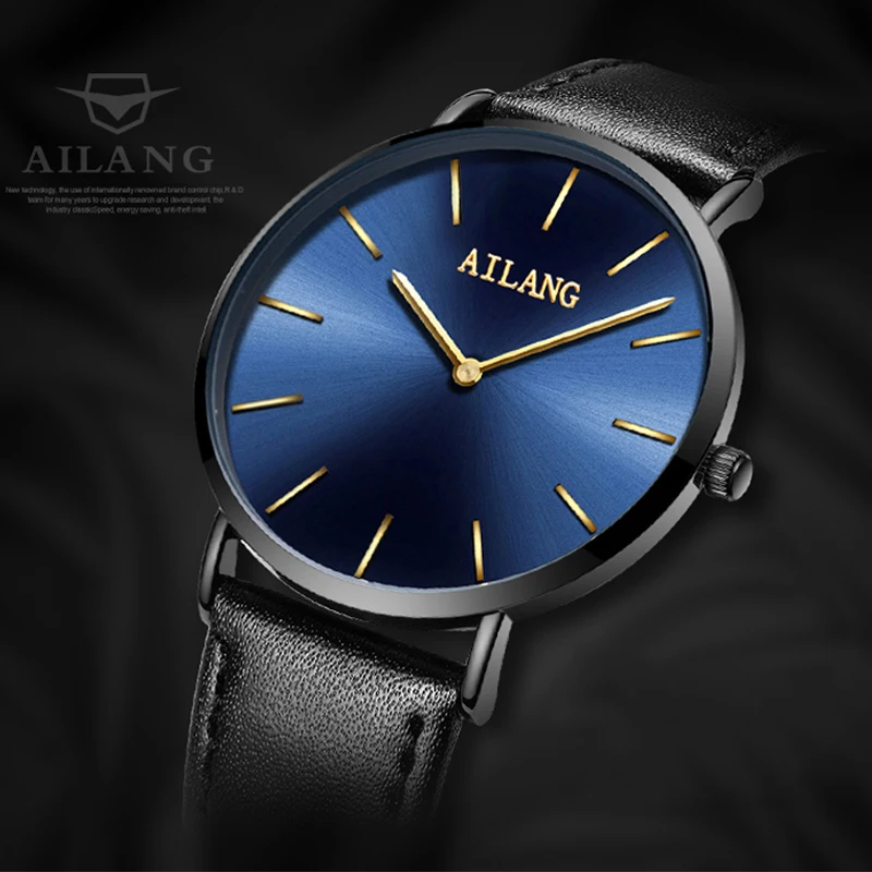 

Weekly best-selling electric storage men's quartz wristwatch, ultra-thin design fashionable simple casual men's waterproof watch