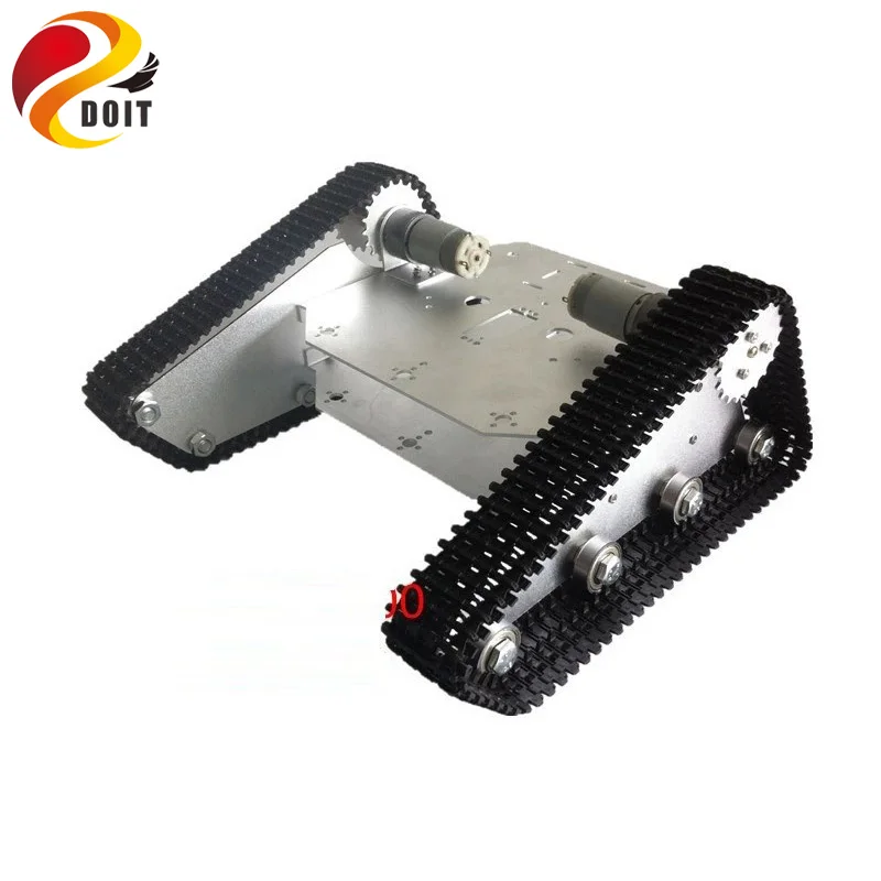 

TK-100 Tracked Vehicle / Tank Chassis / Triangle Tracked Mobile Platform Caterpillar Wali Car Tank Robot DIY Toy