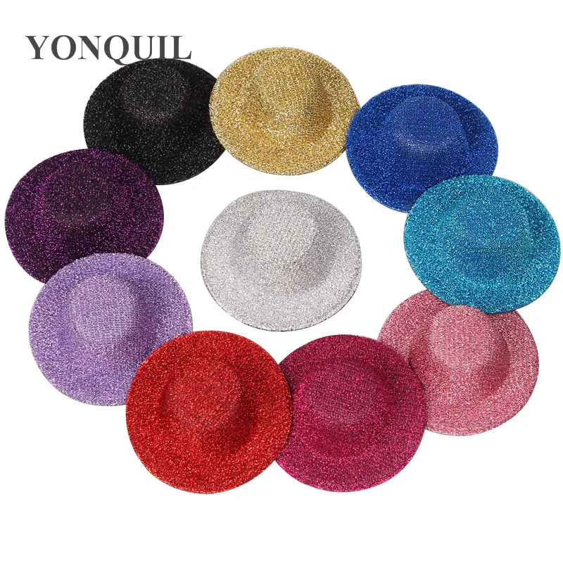 " /5 см блестящие вечерние шапки с заколками каваи головной убор мини топ шапки для малышей 10 цветов можно выбрать 100 шт./партия