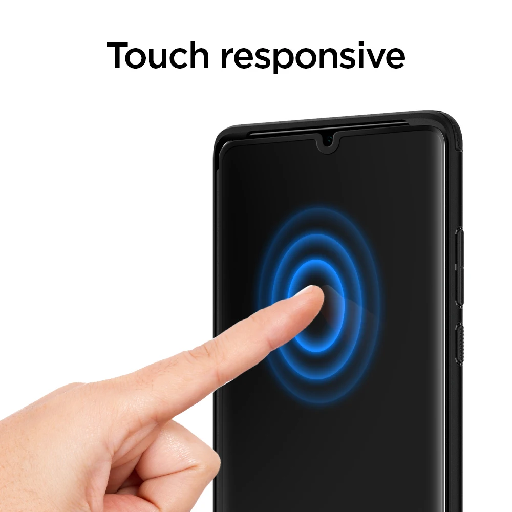 100% Original SPIGEN Huawei P30 Pro / P30 Tempered Glass Screen Protector Glas.tR Slim Full Cover Black