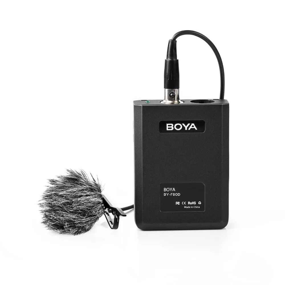 BOYA BY F8OD XLR всенаправленный петличный микрофон для DSLR Камера sony видеокамеры Panasonic