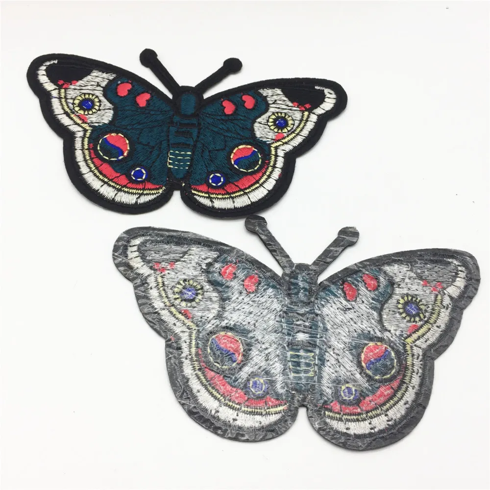 Large Butterfly Embroidered Patches Iron on Sewing Applique Badge With
