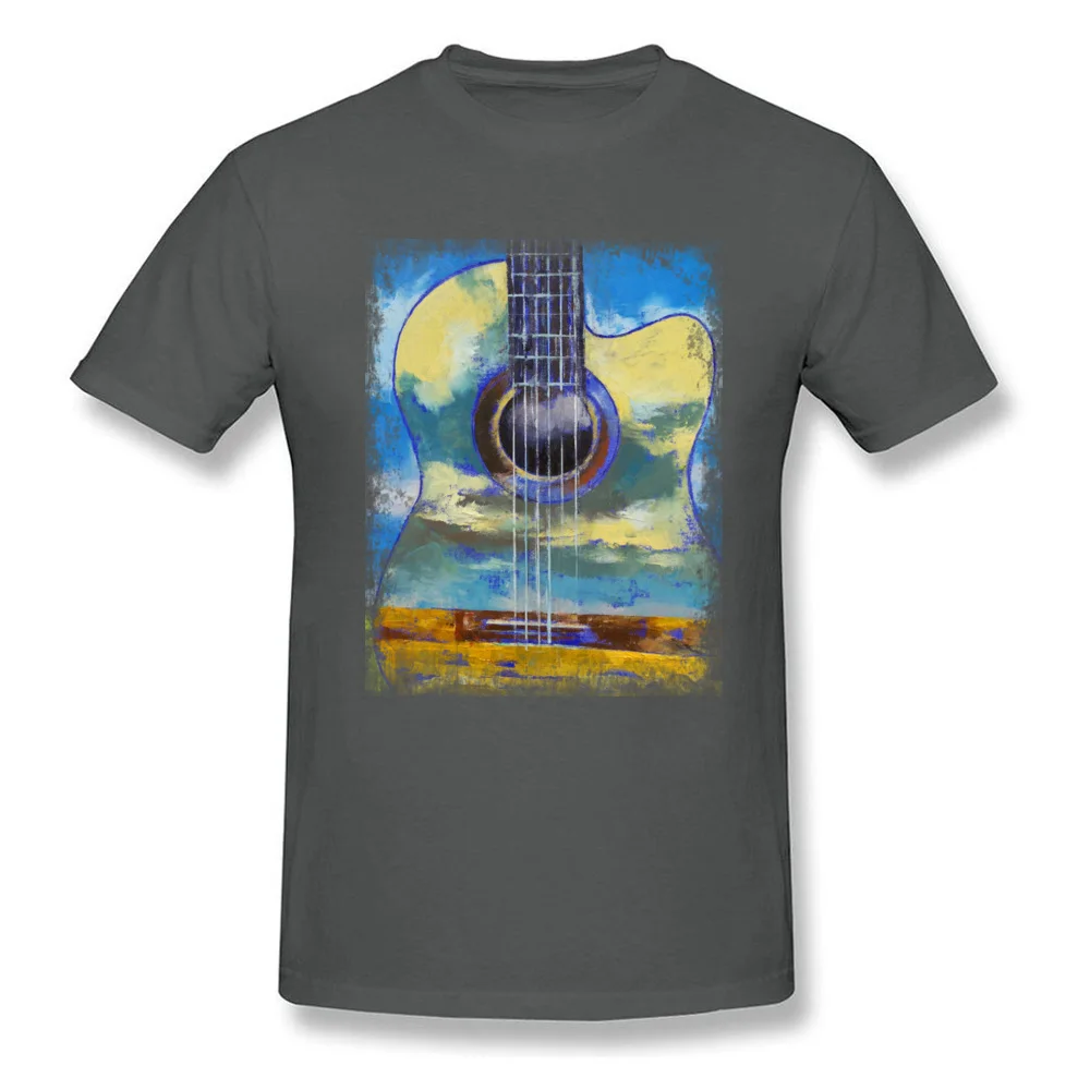GUITAR CLOUDS On Sale Birthday Tops T Shirt Round Neck VALENTINE DAY Pure Cotton Short Sleeve T-Shirt for Men Custom Tshirts GUITAR CLOUDS carbon