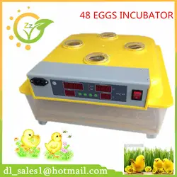Полностью Автоматическая инкубатор мини-промышленных питомнике инкубатория машина для штриховки 48 курица, утка Перепелиных яиц