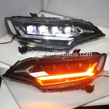 Full led headlight For HONDA for Fit Jazz- year Black Housing JC