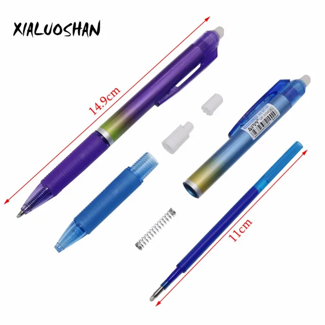 Acheter Stylo Gel effaçable coloré 0.5mm, 8 pièces, poignée lavable  colorée, recharges de stylo magique effaçable pour outils d'écriture  scolaire, papeterie Kawaii