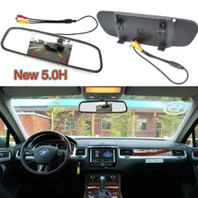Car Auto Reverse Parking Rearview Mirror 5.0″ Color Digital LCD Display Monitor For Car Parking System Rearview Backup Camera