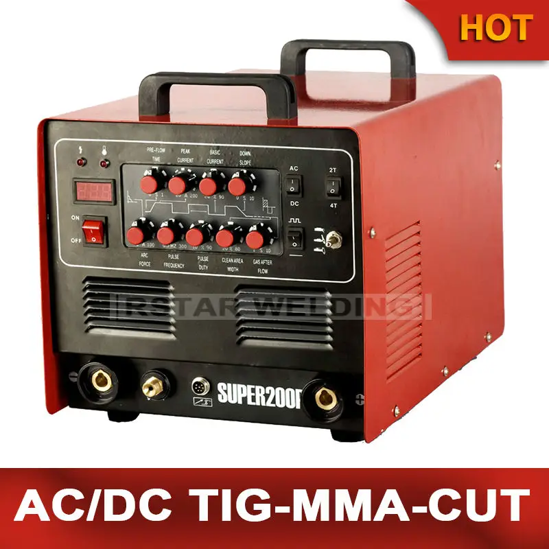 Super200p Многофункциональный 4 в 1 Ac/dc Tig Mma плазменный резак сварочный Machine|cutter laser