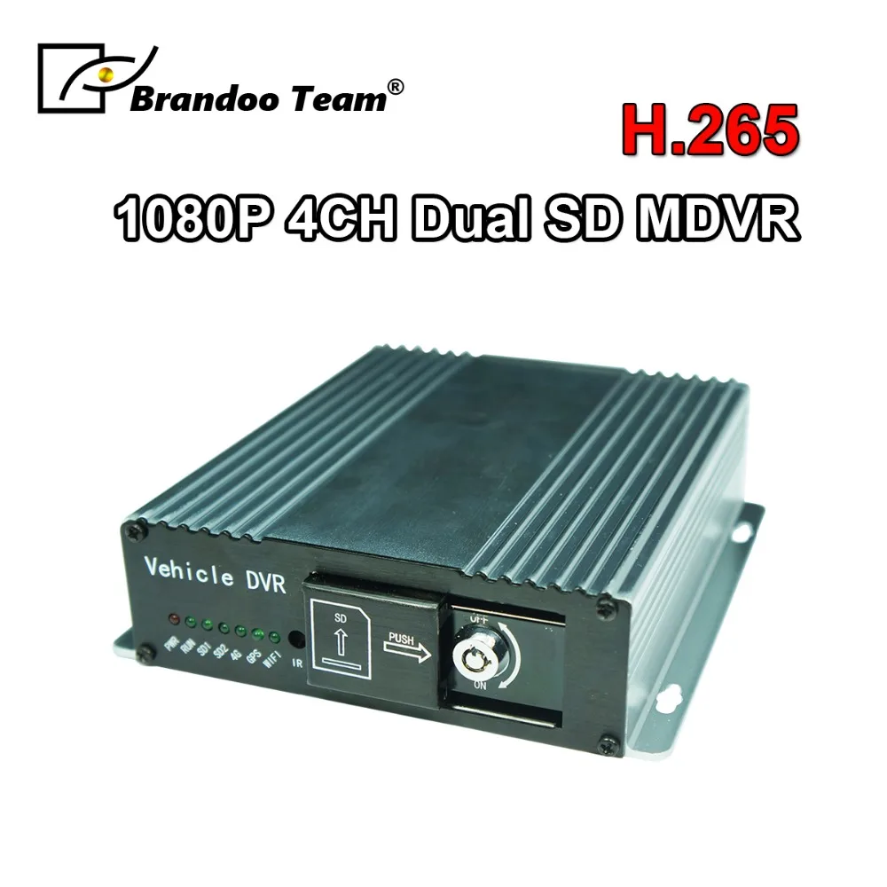 Автомобиль такси Автобус DVR 4 канала 1080P Мобильный DVR 4CH Автомобильный dvr H.265 MDVR поддержка 4G gps двойная SD карта