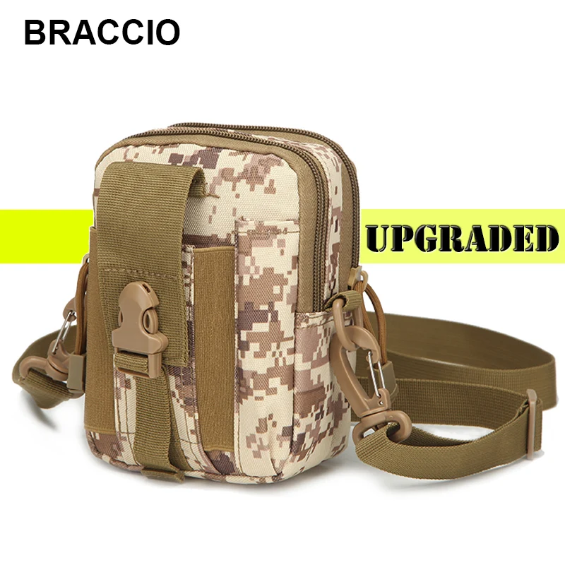 Военная Мужская поясная Сумка Molle Camo, водонепроницаемый нейлоновый многофункциональный чехол для телефона, сумки через плечо для мужчин, маленькая сумка на плечо
