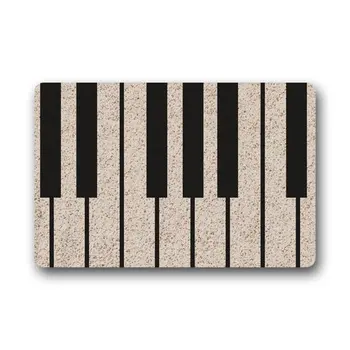 

CHARMHOME Decorative Doormats Custom Machine-Washable Door Mat Piano Music Key Indoor/Outdoor Decor Rug Doormat