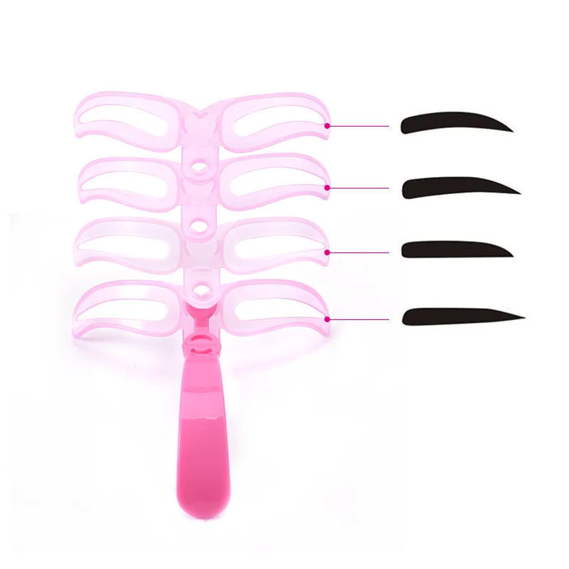 Cocute Lady Pink 4 пар/компл. бровей инструмент подходит для детей на возраст от 4 брови проста в использовании, для смешивания, косметический инструмент для макияжа глаз