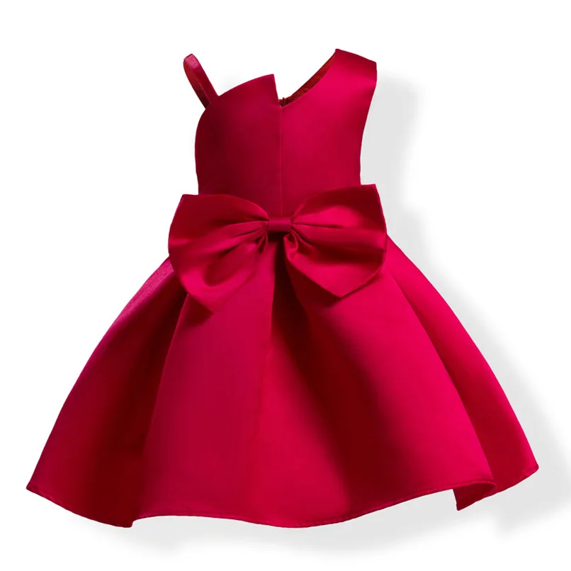 

New Arrival Bow Tie Princess Dress Baby Girls Ball Gown Dresses Costume Children 2018 Kids Clothing for girls Party