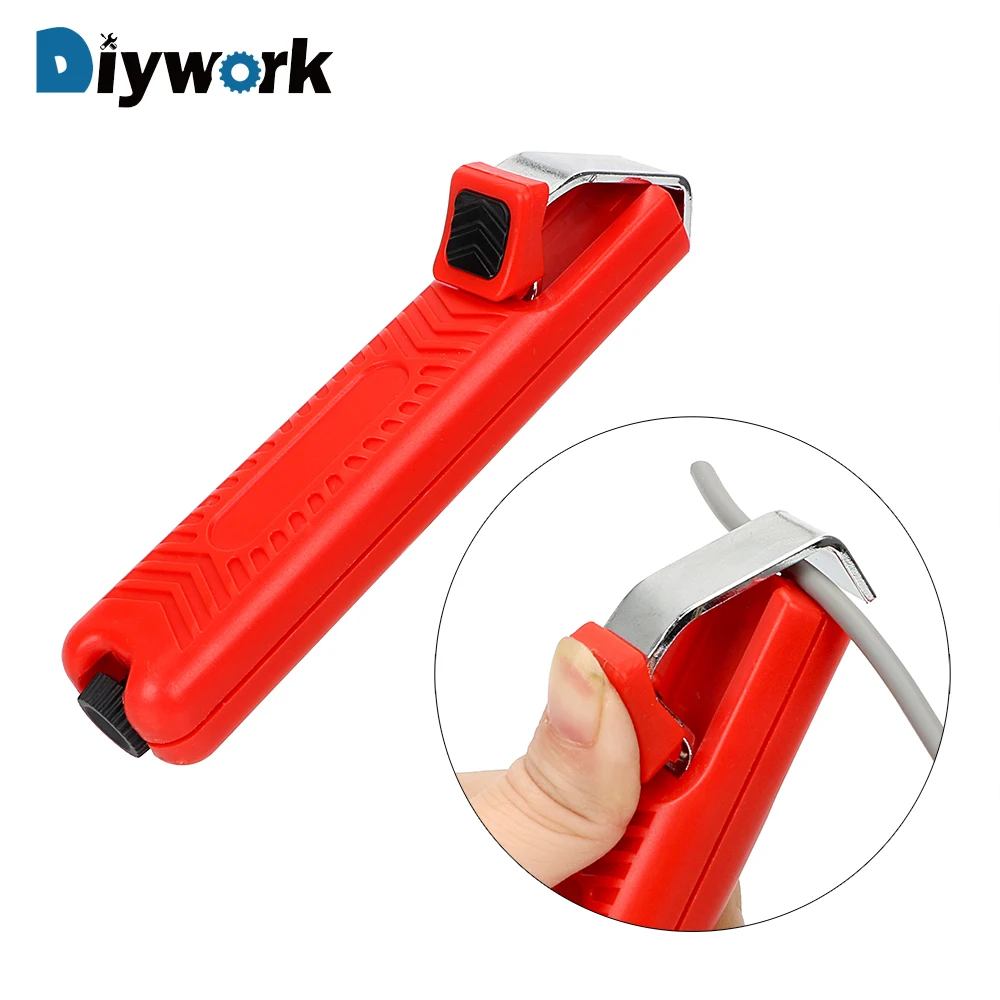 DIYWORK нож для зачистки проводов мини электрика кабеля пластиковая ручка из ПВХ 8 28