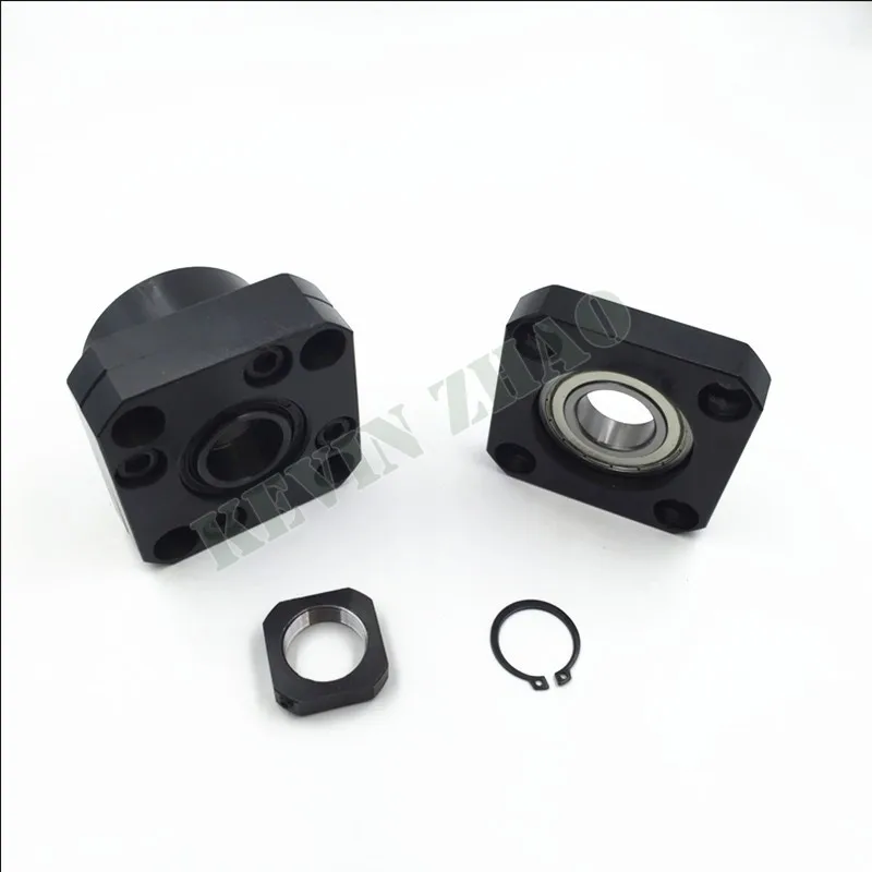 

FK15 FF15 Set : 1 pc of FK15 and 1 pc FF15 for end support for SFU2005 SFU2010 SFU2020 ball screw support CNC XYZ