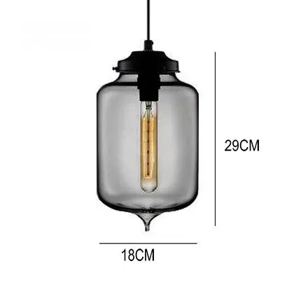 Современные 3 лампы прозрачное Янтарное стекло подвесной светильник E27 светодиодные свисающие светильники для столовой кухни ресторана подвесной светильник - Цвет корпуса: 2