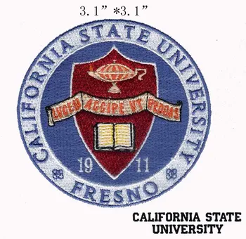 

California State University School Seal embroidery patch 3.1" wide shipping/smart/reading and writting/the book