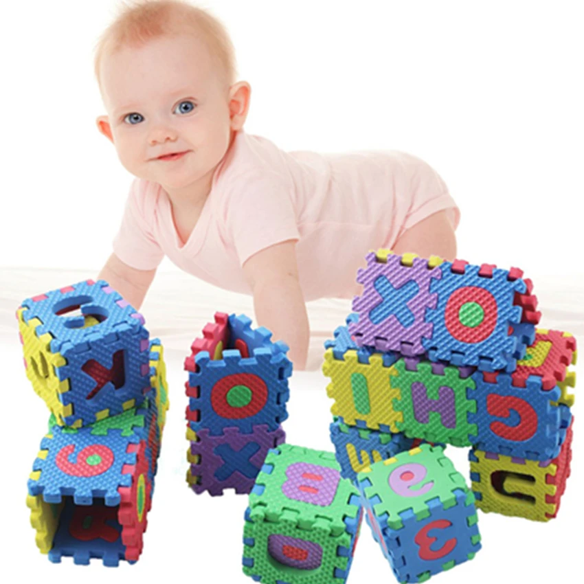 

36pcs/Set Children Alphabet Letters Numerals Puzzle Colourful Kids Rug Play Mat Soft Floor Crawling Puzzle Kids Educational Toys
