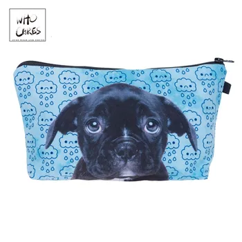 

Who Cares Cloudy Sad Puppy 3D Printing Makeup Bags Cosmetics Pouchs For Travel Ladies Pouch Women Cosmetic Bag