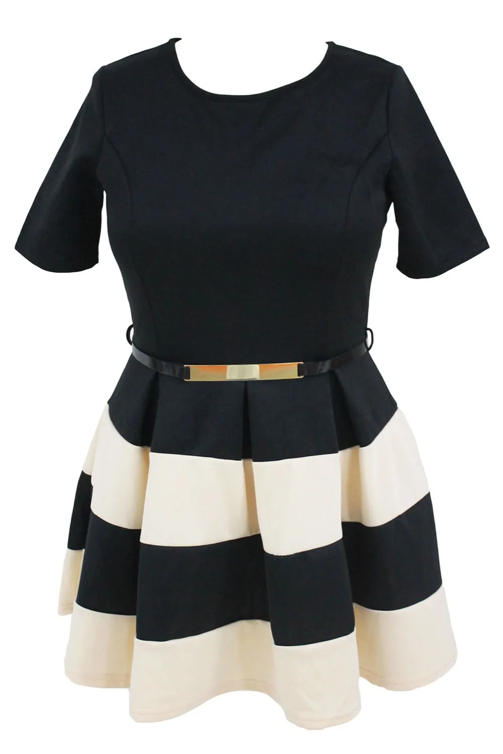 Apricot-Stripes-Detail-Belted-Plus-Size-Skater-Dress-LC22806-18-2