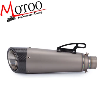 

Motoo - FREE SHIPPING Titanium Alloy Motorcycle Exhaust Motorbike carbon fiber Muffler Exhaust Escape for KAWASAKI