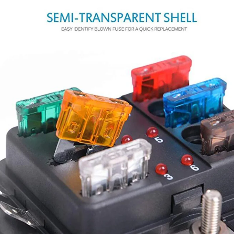 Aazon.co: Uxcell 10 Pcs Auto Car Boat Truck Blade ATC Fuse Holder