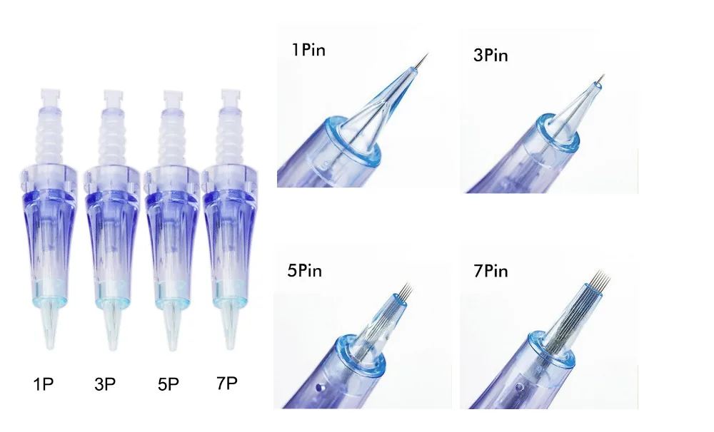 MTS/PUM микро иглы картридж Замена для Derma ручка 30 шт./лот нано головы татуировки