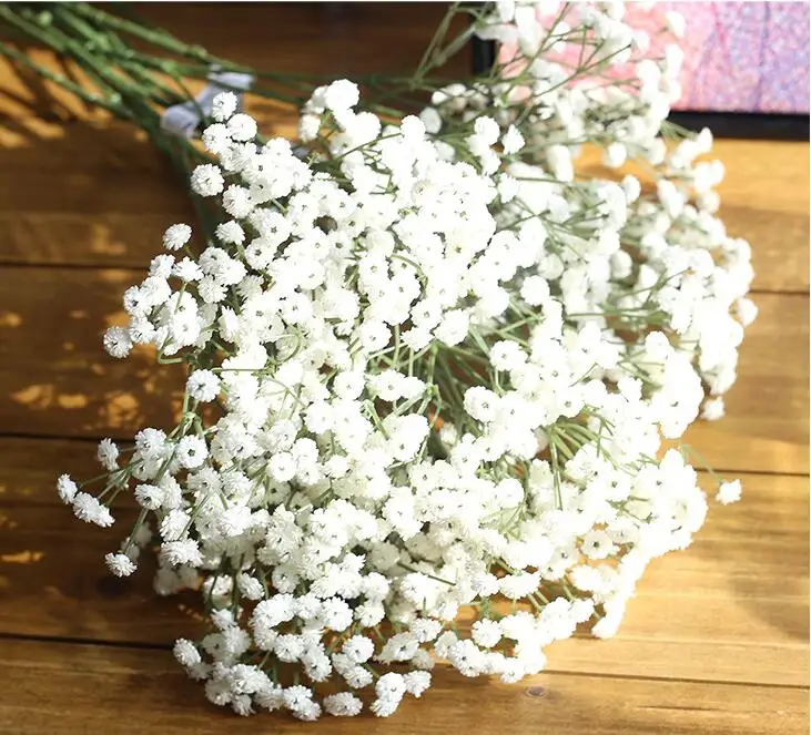 Маленькая свежая Звездная Gypsophila искусственная Цветочная подделка Цветочная композиция для домашнего свадебного украшения Мягкий гель искусственные цветы