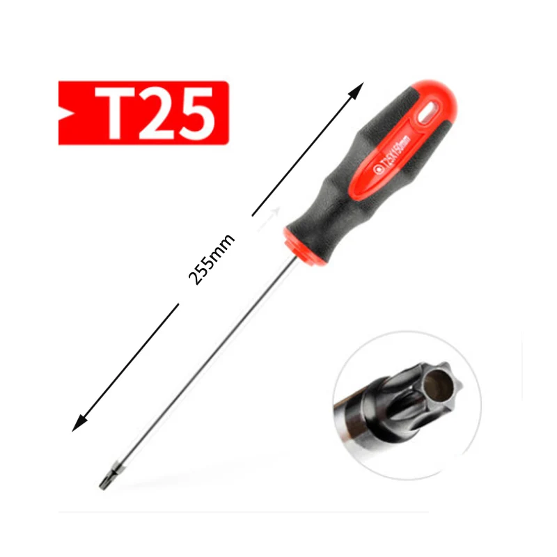 Отвертка Torx Star Precision S2 HRC50-62 Магнитный Отвертка T8 T10 T15 T20 T25 T27 T30 Для домашних телефонов ПК инструмент для ремонта - Цвет: NO5