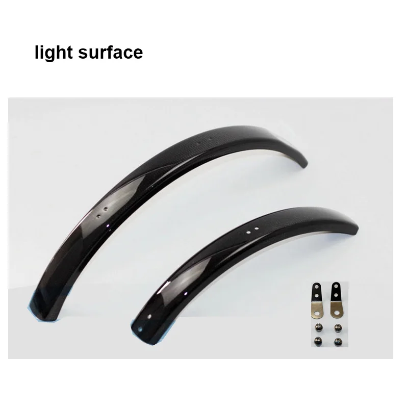 2pcs carbon fiber bicycle fender for Brompton Folding bike front and rear mudguard fender