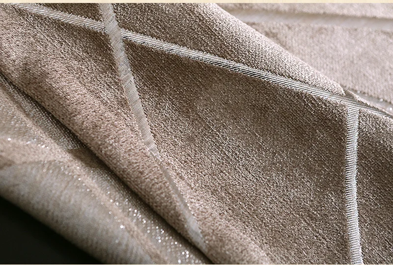 Плотные шенилловые жалюзи жаккардовые занавески ткань для гостиной спальни серебряные затемненные Индивидуальный размер тени американский стиль WP293-30