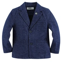Nouvelle arrivée doux tissé coton 100% garçon blazer BB201602 Un Bleu