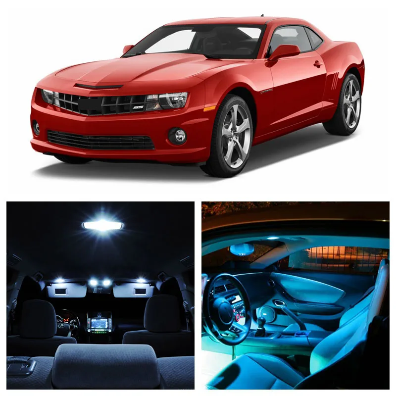 8 шт. светодиодсветодиодный Лампы Canbus для салона Chevrolet Camaro 2010 2015|blue ice led|led blueled interior