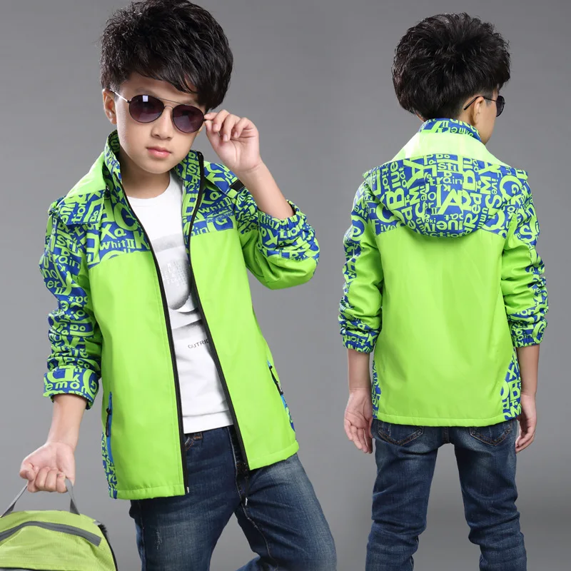 New Spring Autumn Children Boy's Jackets Coats Kids Active clothing Double-deck Waterproof Windproof Boys outwears High Quality | Детская