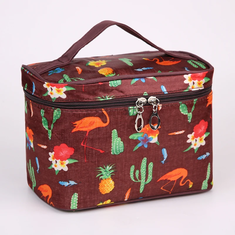 Cute Flamingo New women bag Nylon Waterproof Travel Toiletry Storage Bag Large Capacity Cosmetic bag HLN02