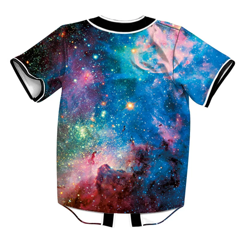 Alisister Galaxy бейсбольная рубашка Chemise Jersey Летняя мужская одежда хип хоп мужские и женские рубашки на пуговицах уличная Homme Топы