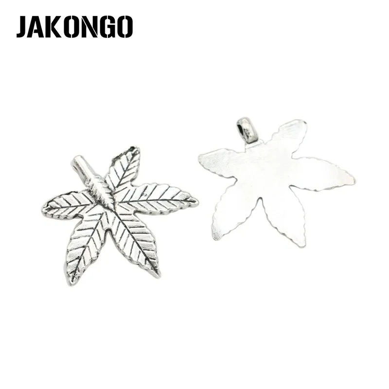 JAKONGO антикварные посеребренные кленовые Подвески с листьями ювелирные изделия