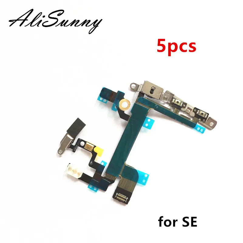 AliSunny 5 шт. гибкий кабель для iPhone SE кнопка регулировки громкости бесшумный