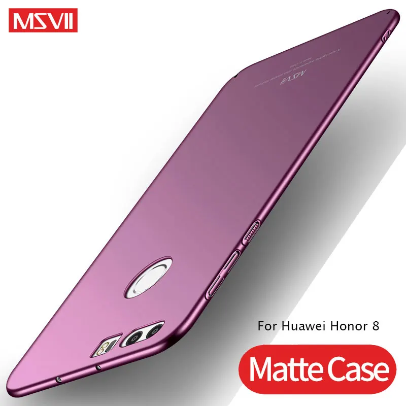 Huawei Honor 8 чехол Msvii шикарный тонкий матовый Coque для huawei Lite ПК жесткий задняя крышка