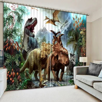 

animal 3D Curtain Printing Blockout Polyester Photo Drapes Fabric For Room Bedroom Window cartoon curtains