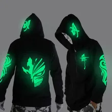 Noctilucent long-sleeved jacket clothes loose coat and students fashion clothing dance night shining clothing ghost dance